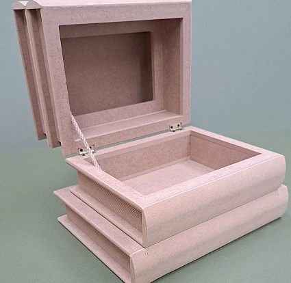 CAJA TORRE DE LIBROS ABIERTA