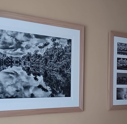 Trabajos de enmarcado.